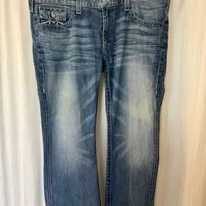 Jeans: true religion men relaxed made in usa section ricky straight leg sz 40